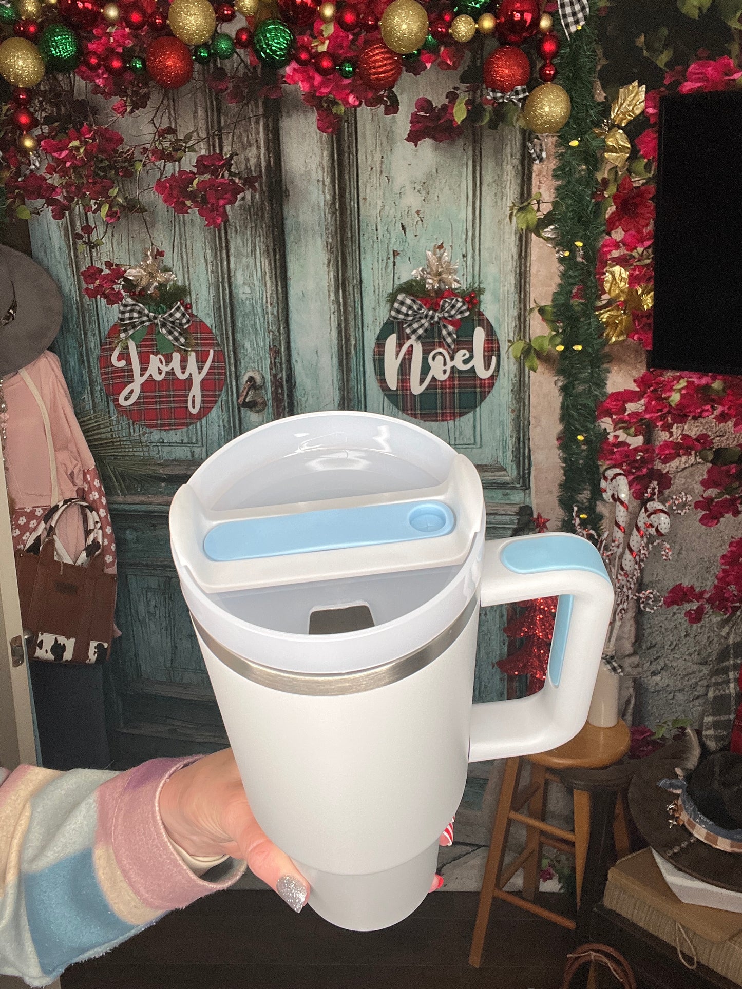 Gray 40oz Handle Cup