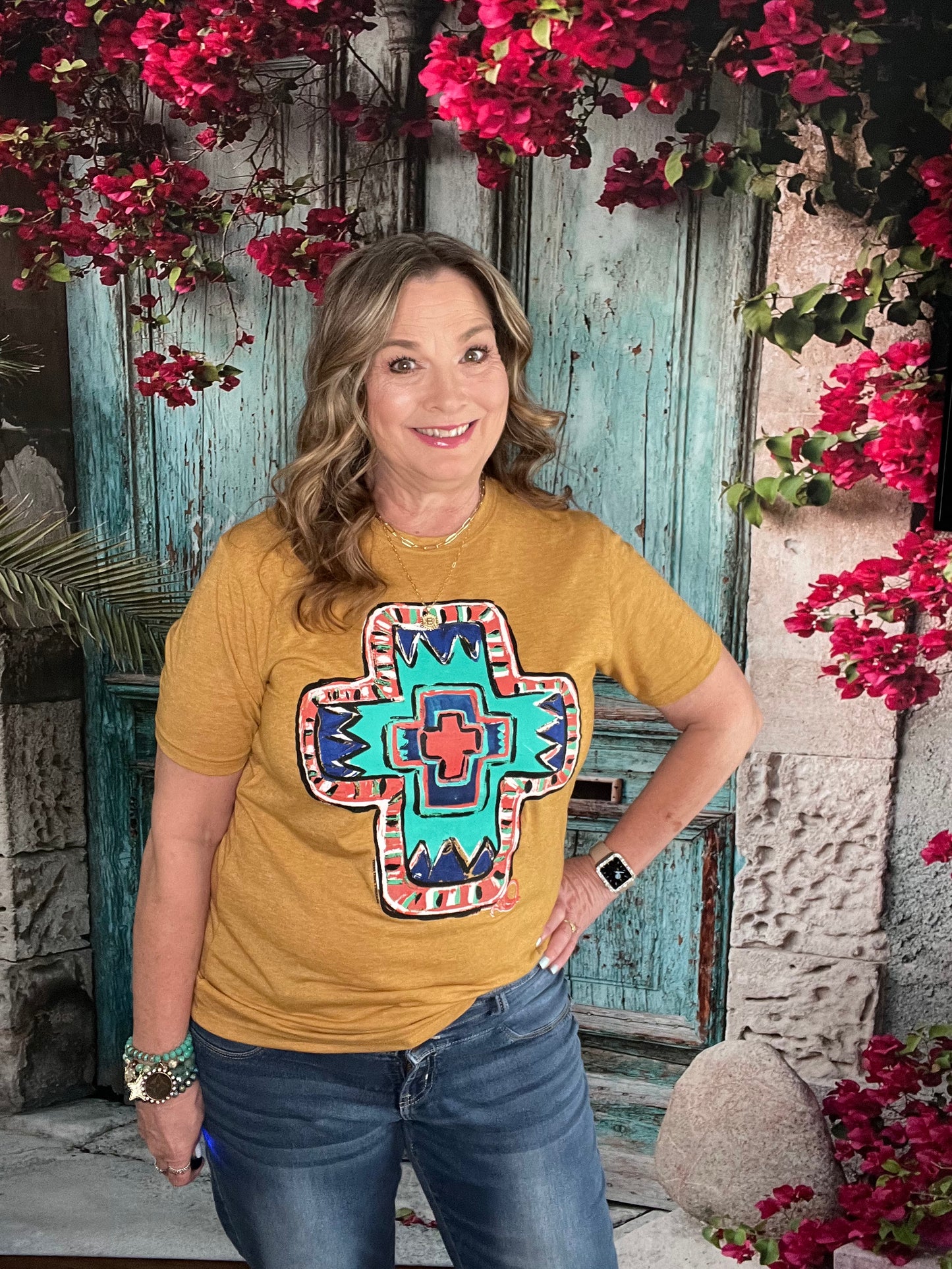 Golden Southwest Cross- Graphic Tee