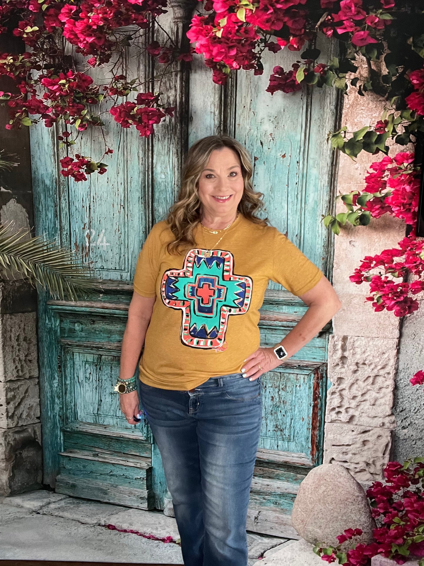 Golden Southwest Cross- Graphic Tee