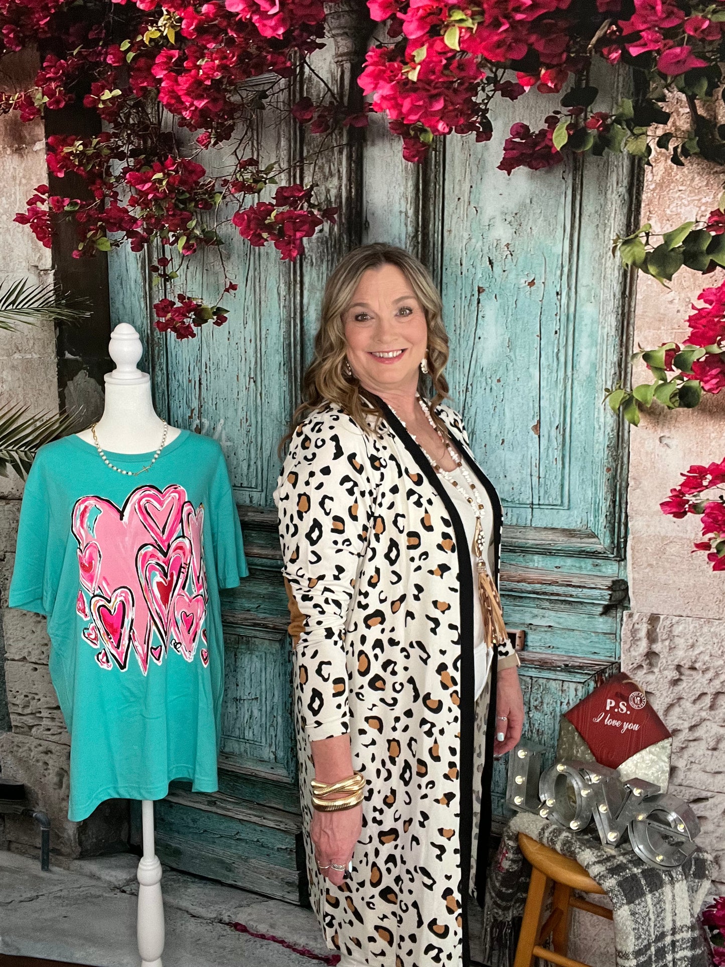White Cheetah Cardigan
