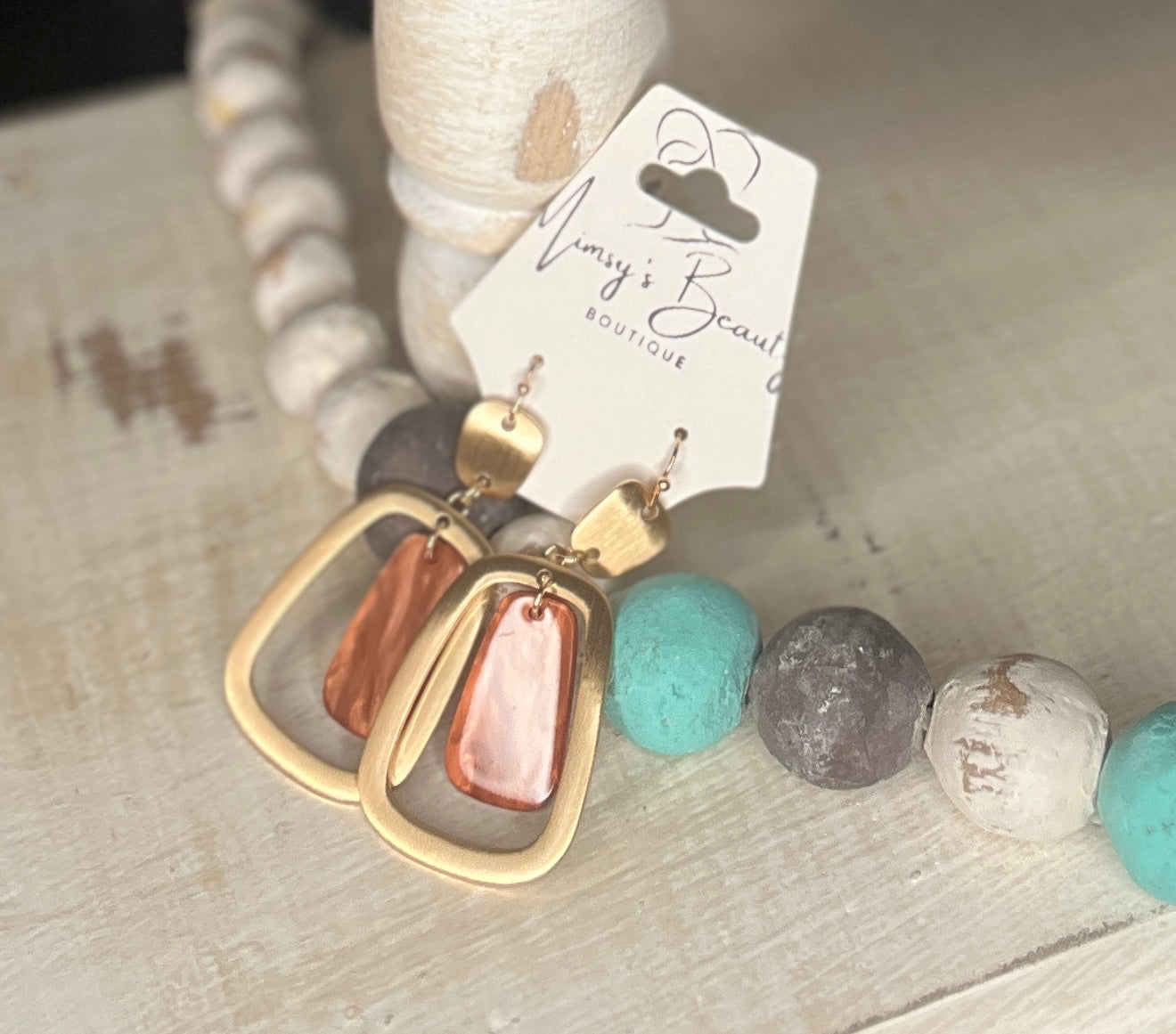 Golden Horizon Dangle Earrings