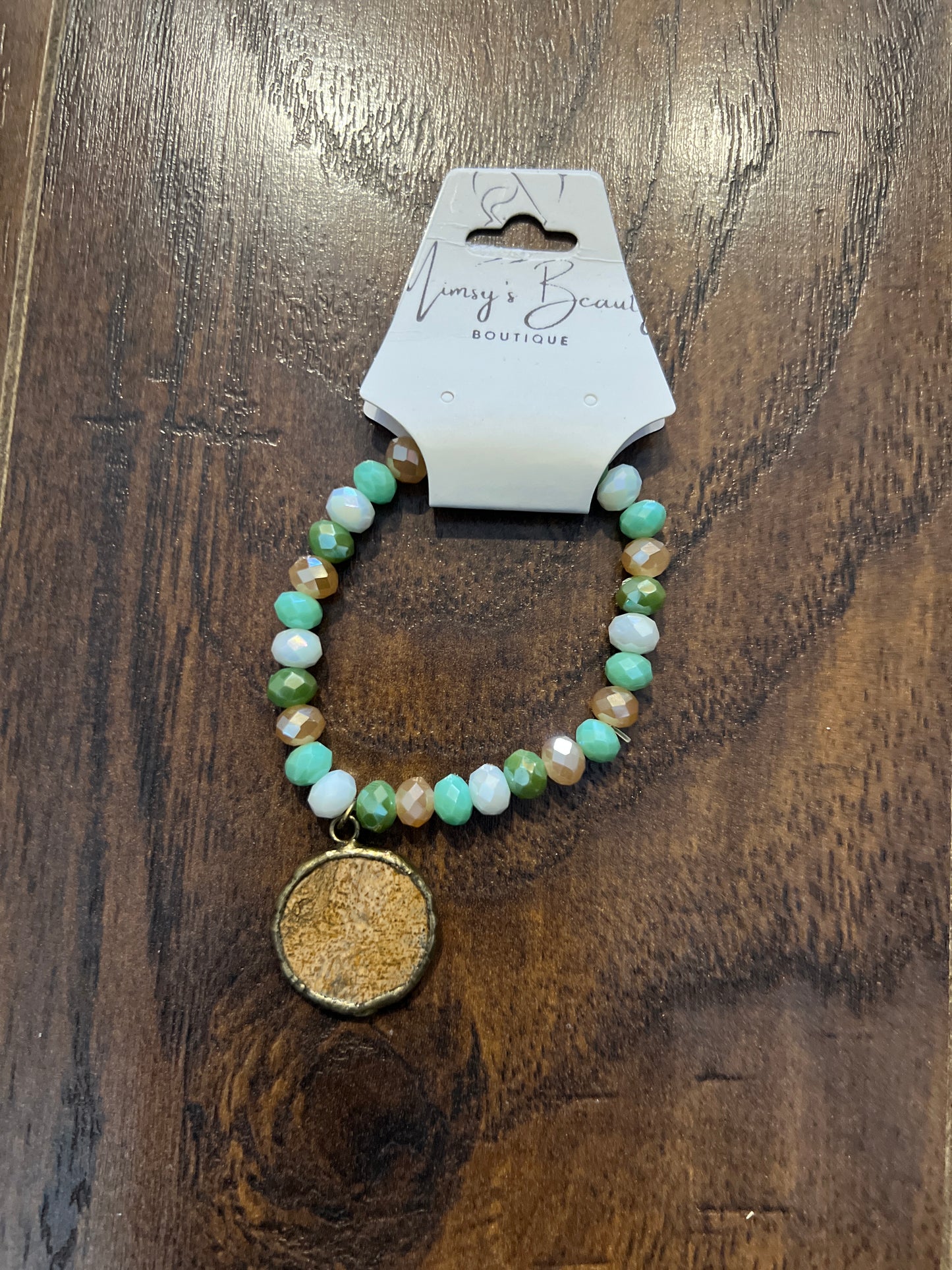 Mint Medallion Bracelet