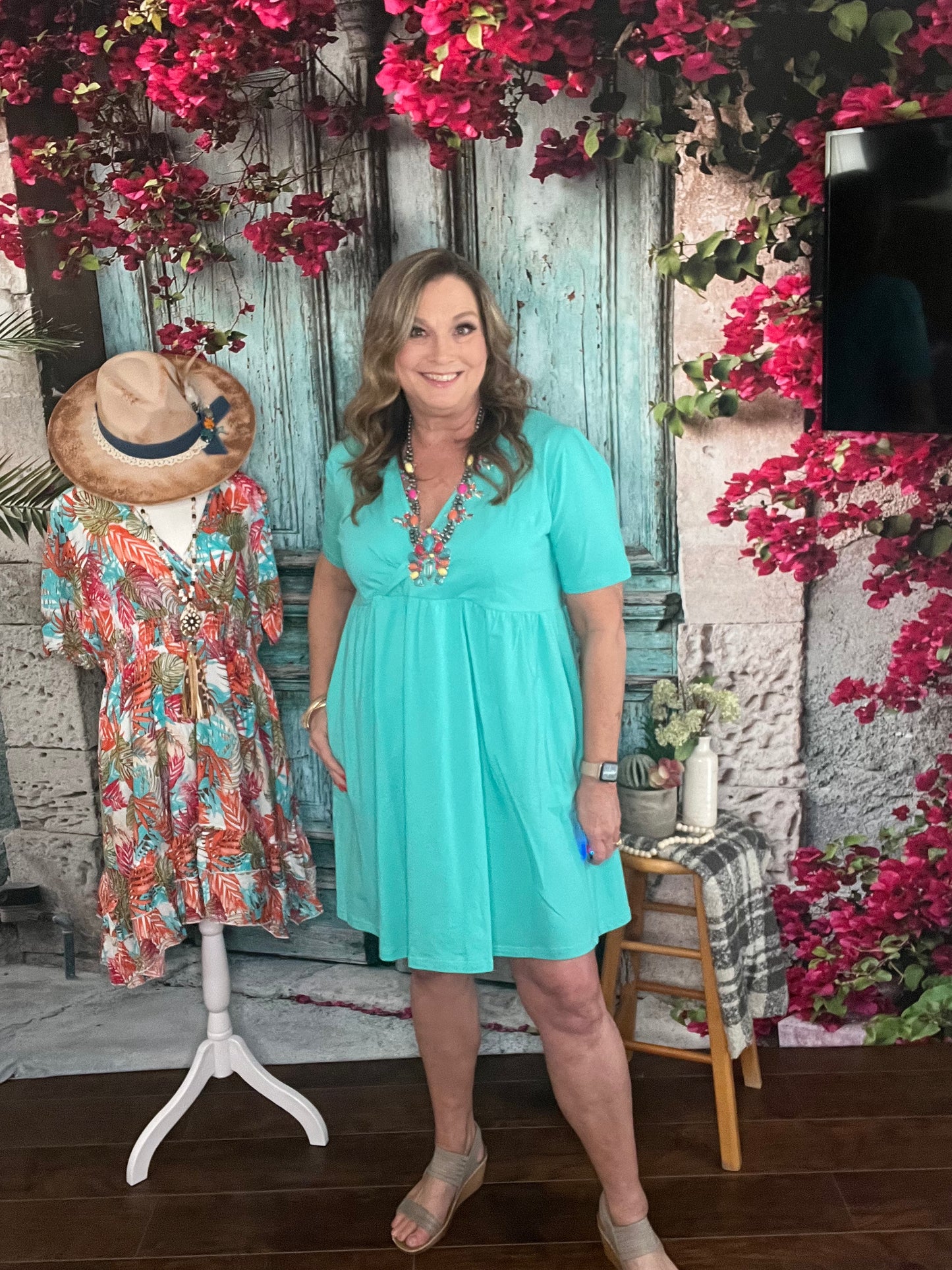 Turquoise Dress