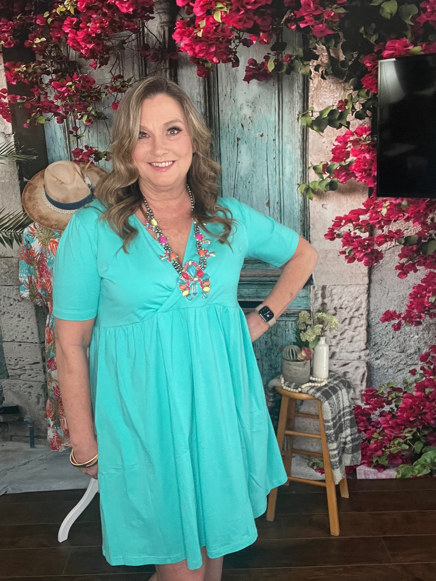Turquoise Dress