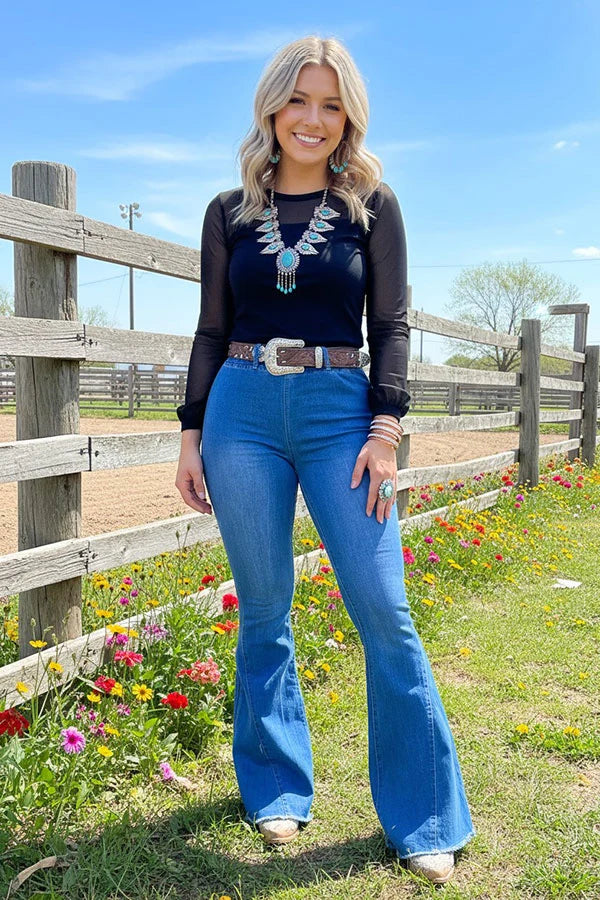 Bluebonnet Breeze Flare Jeans