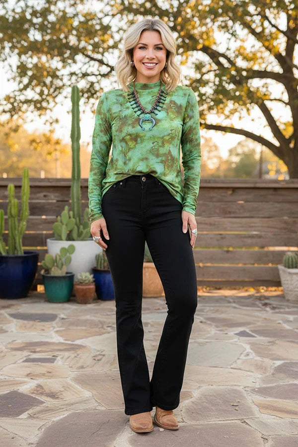 Turquoise Trail Mesh Top