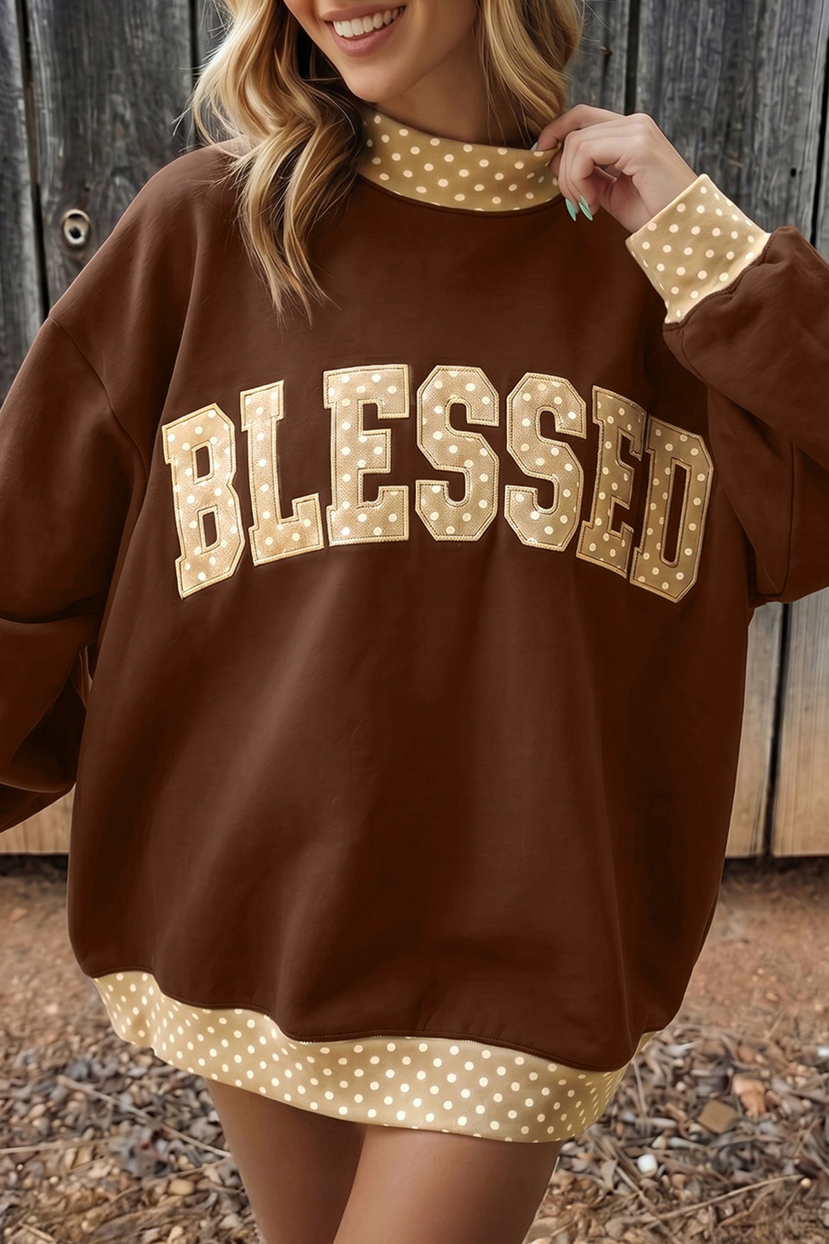 Blessed & Southern Polka Dot Top - PRE ORDER