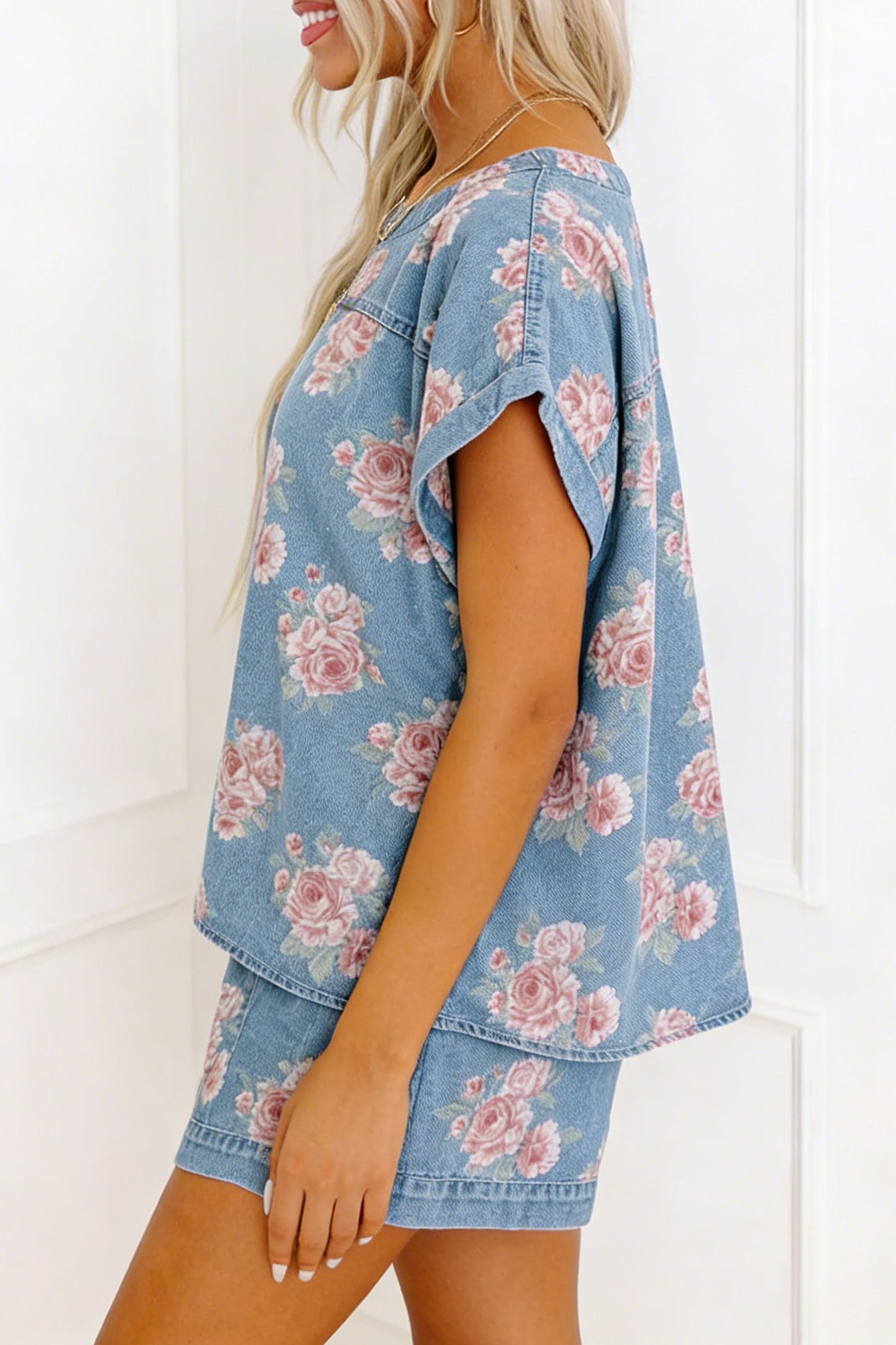 Rosalie Bloom Denim Set - PRE ORDER