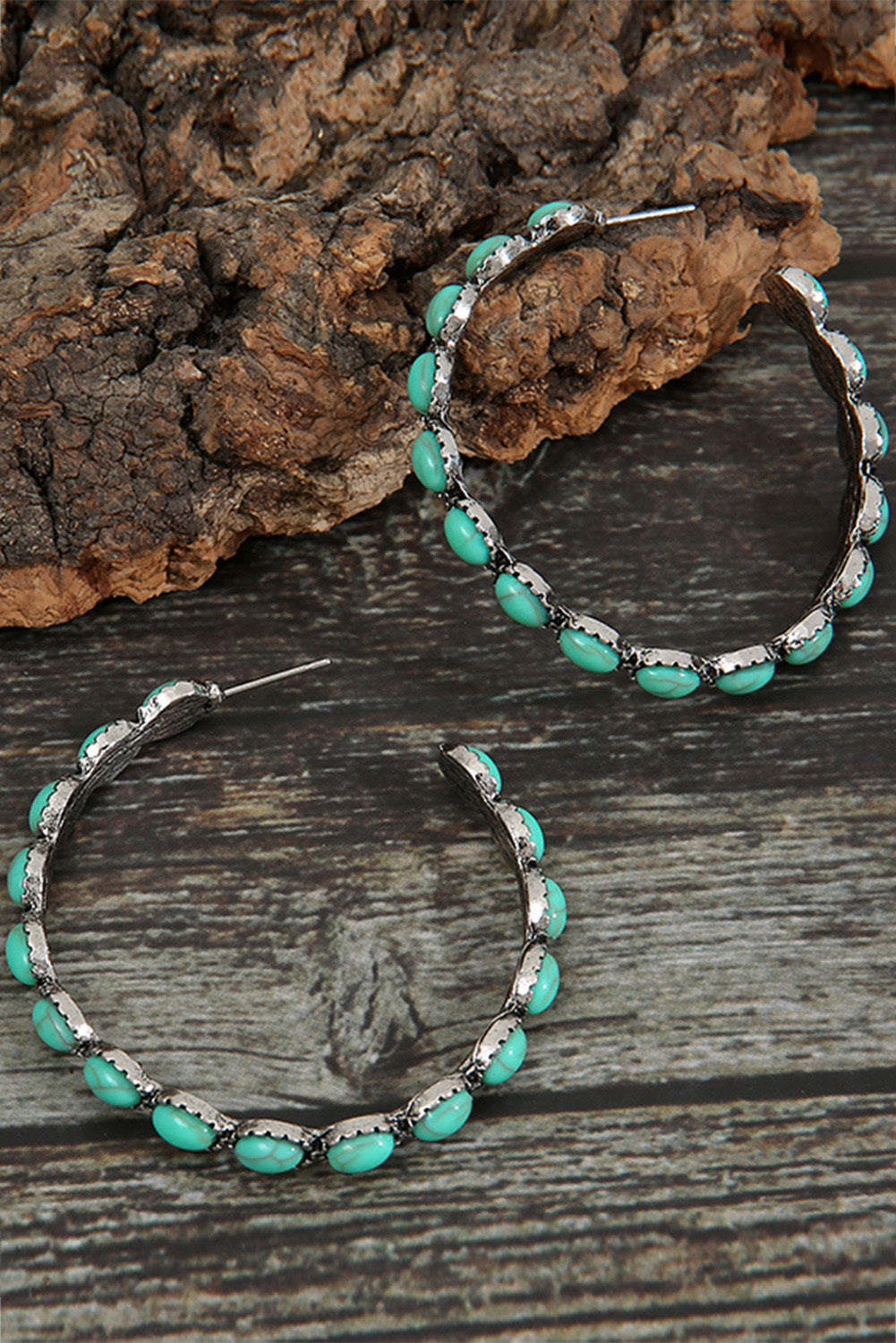 Sierra Turquoise Hoops