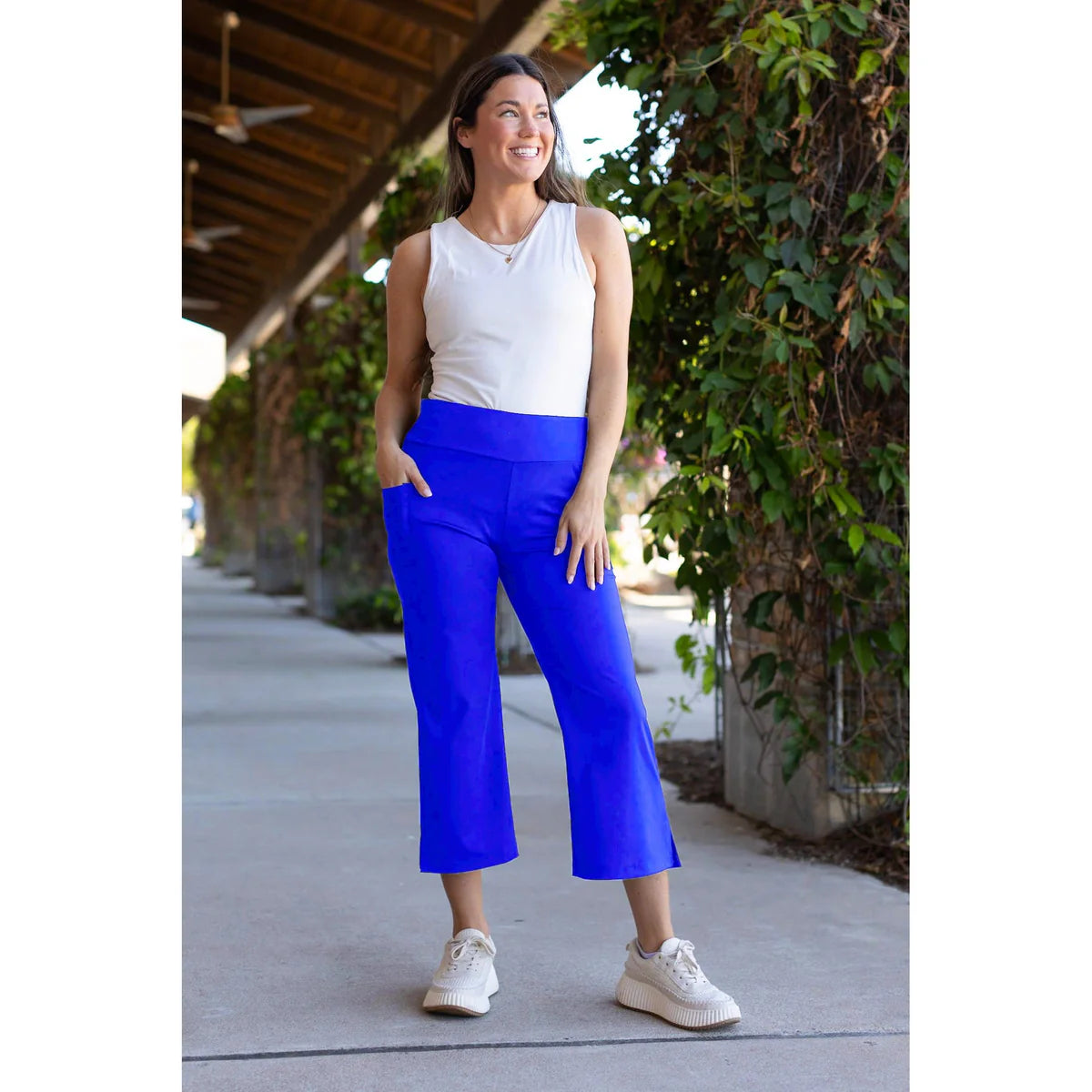 Bright Blue Gaucho Pants