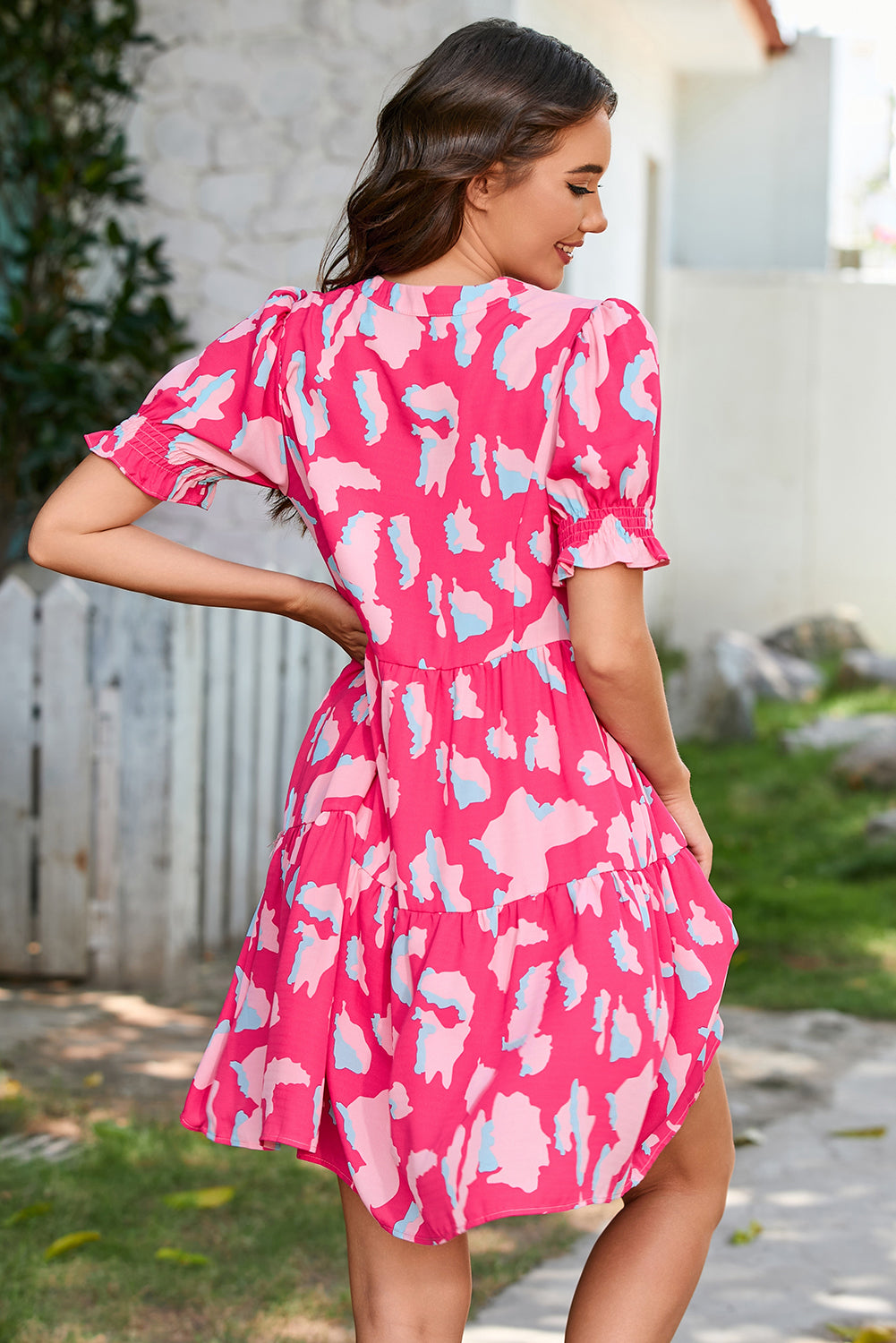 Pink Tiered Dress
