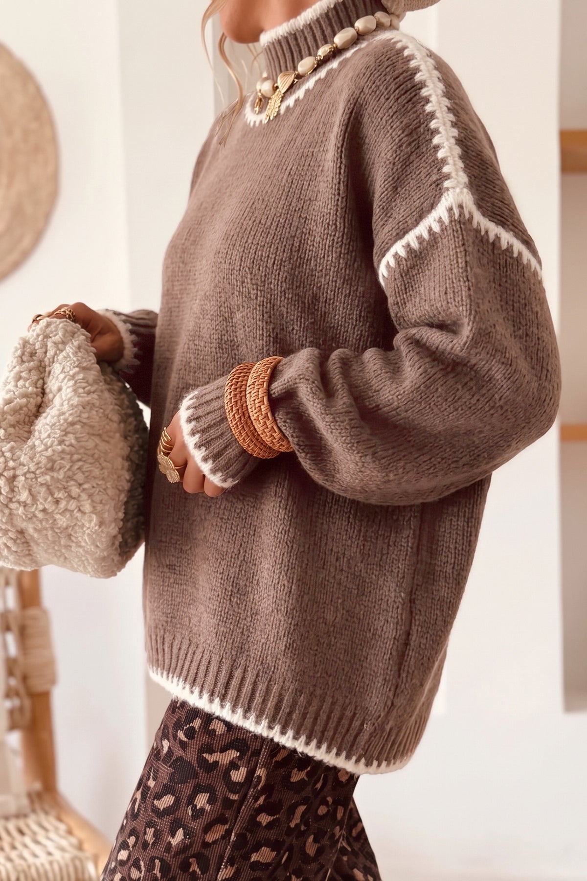 Cozy Colorblock Sweater - PRE ORDER
