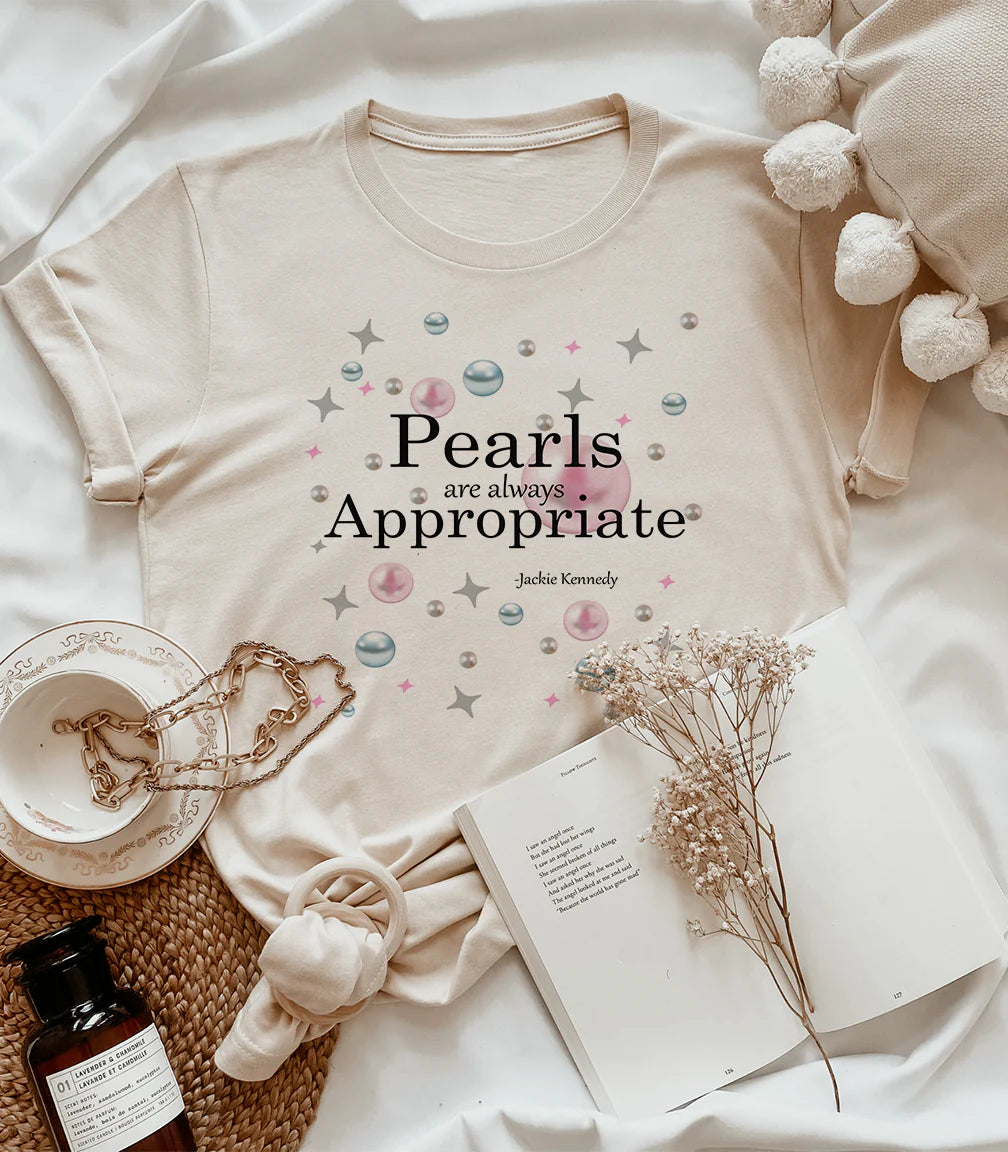 Polished in Pearls Graphic Tee