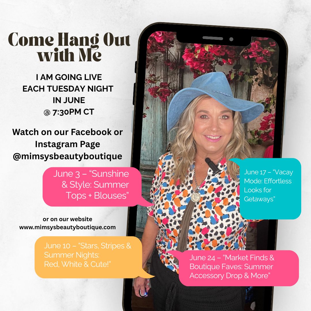 Live Sale - June 3 - “Sunshine & Style: Summer Tops + Blouses”