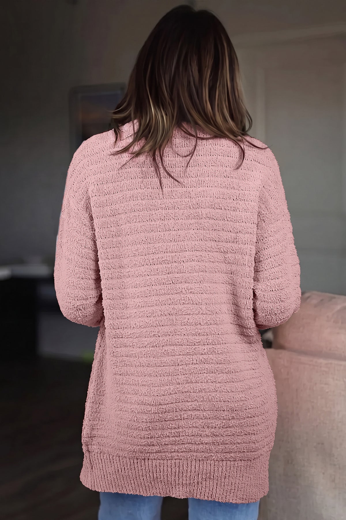 Blush Comfort Ribbed Cardigan - PRE ORDER
