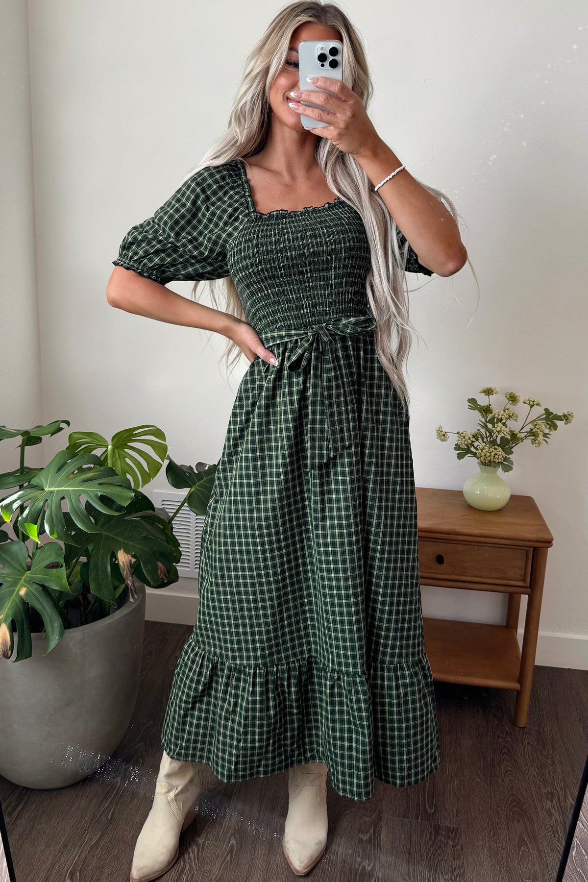 Willow Plaid Dress - PRE ORDER