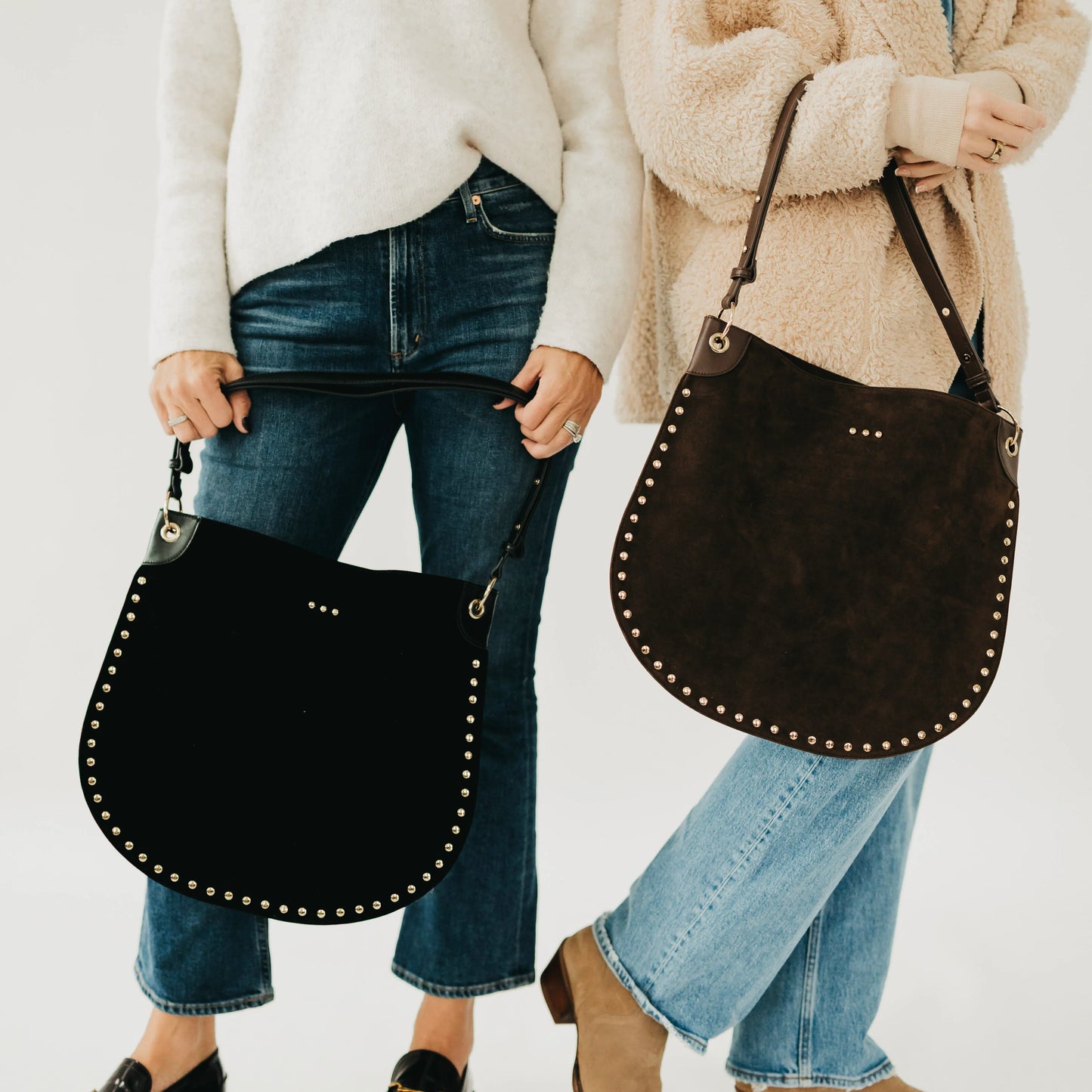 Rosalie Rivet Suede Hobo Bag - PRE ORDER