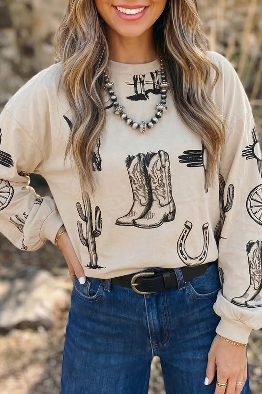 Boots & Horseshoes Western Top - PRE ORDER