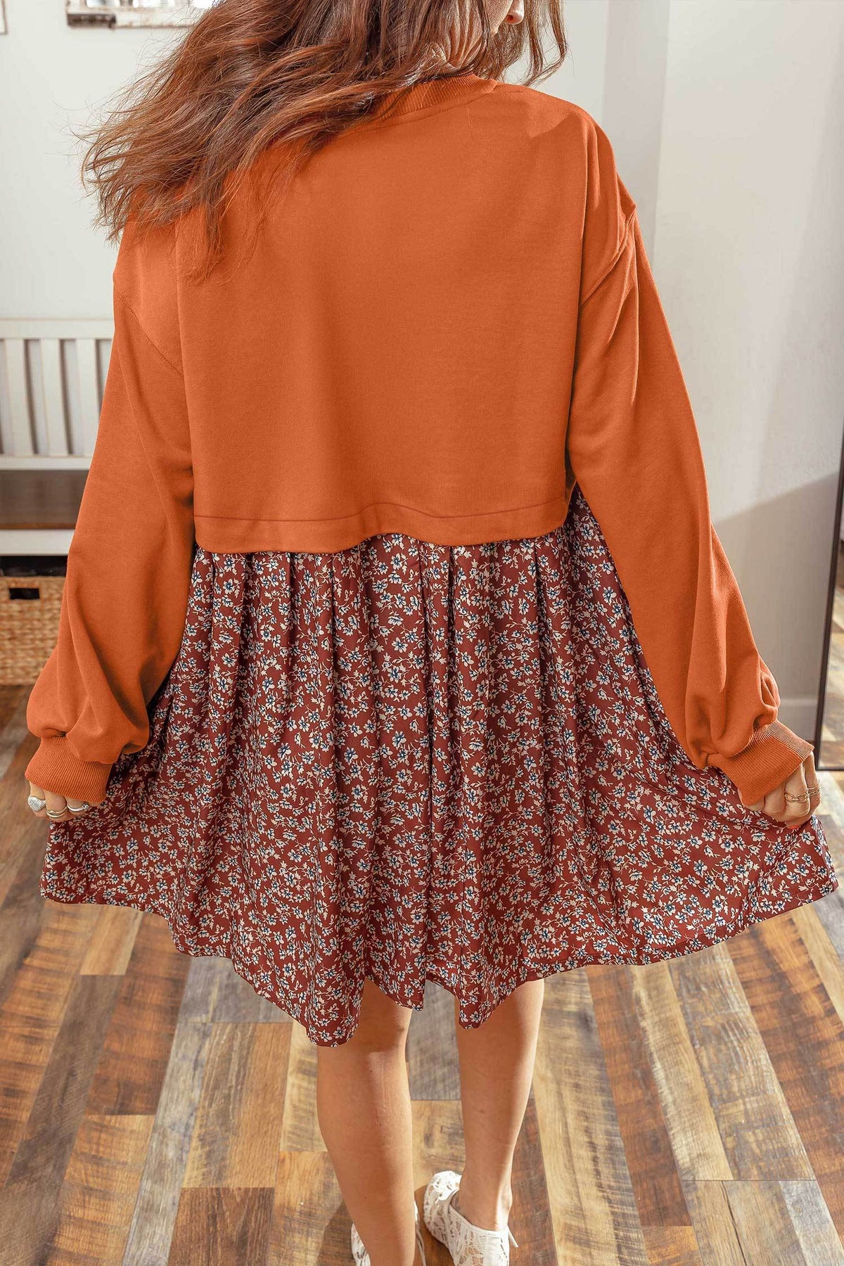 Cinnamon Harvest Floral Dress - PRE ORDER