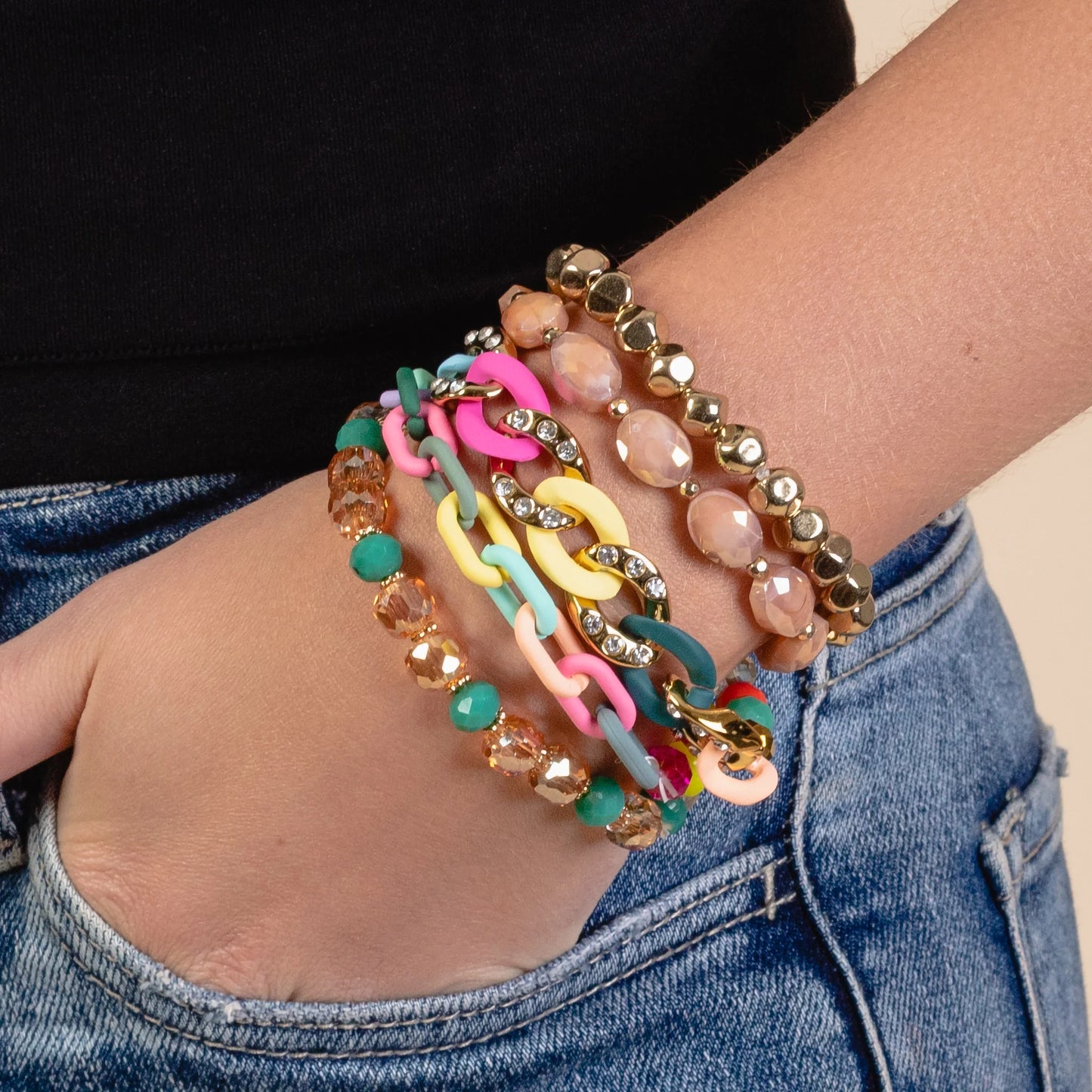 Prism Spark Stackable Bracelet Set
