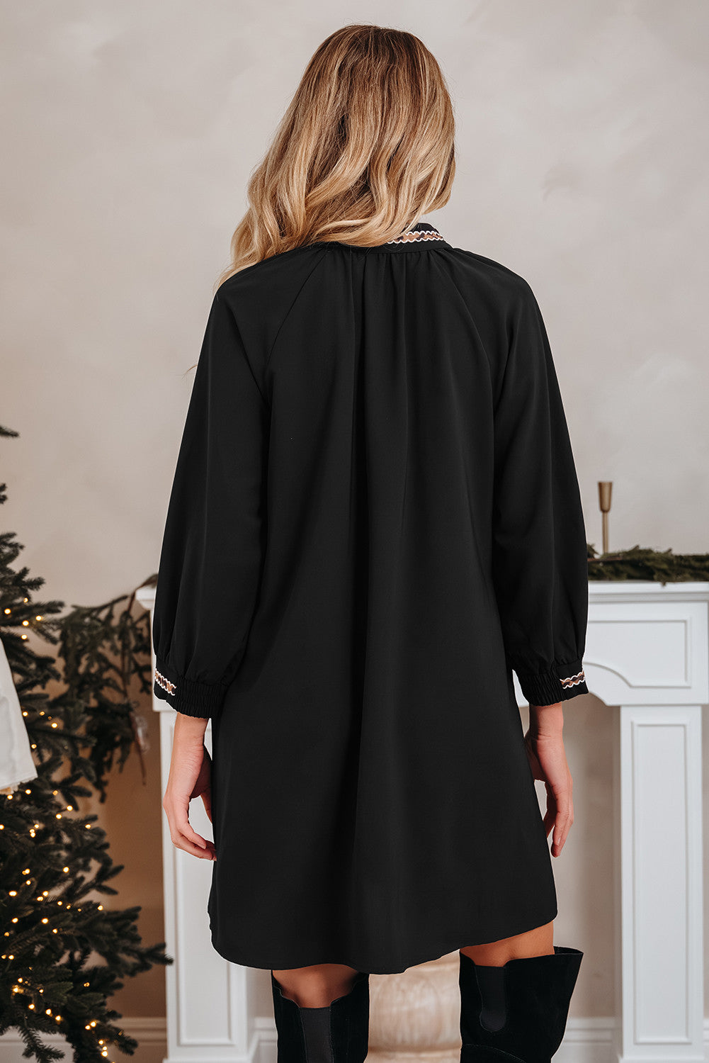 Classic Contrast Dress - PRE ORDER