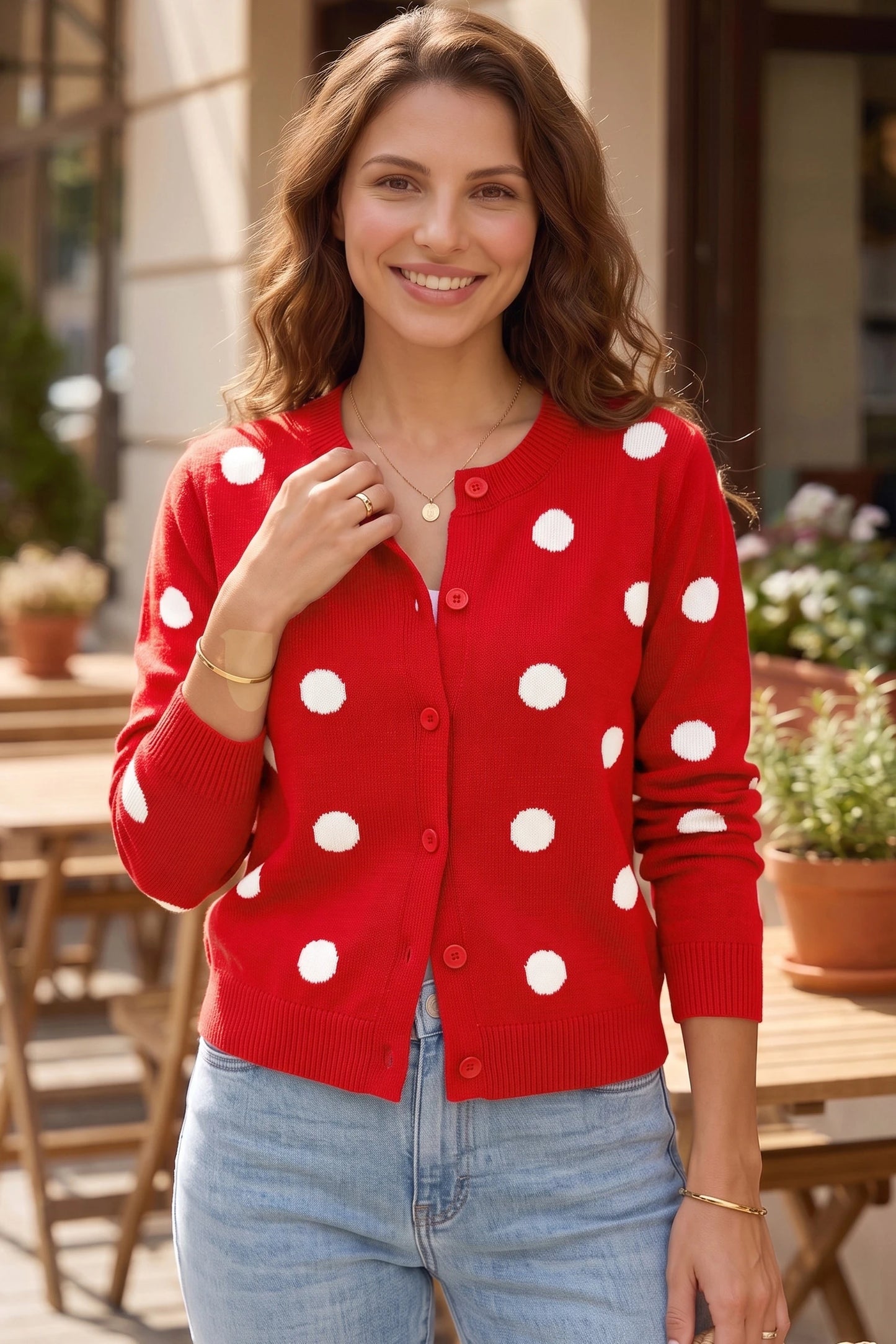 Sweetheart Polka Dot Cardigan - PRE ORDER