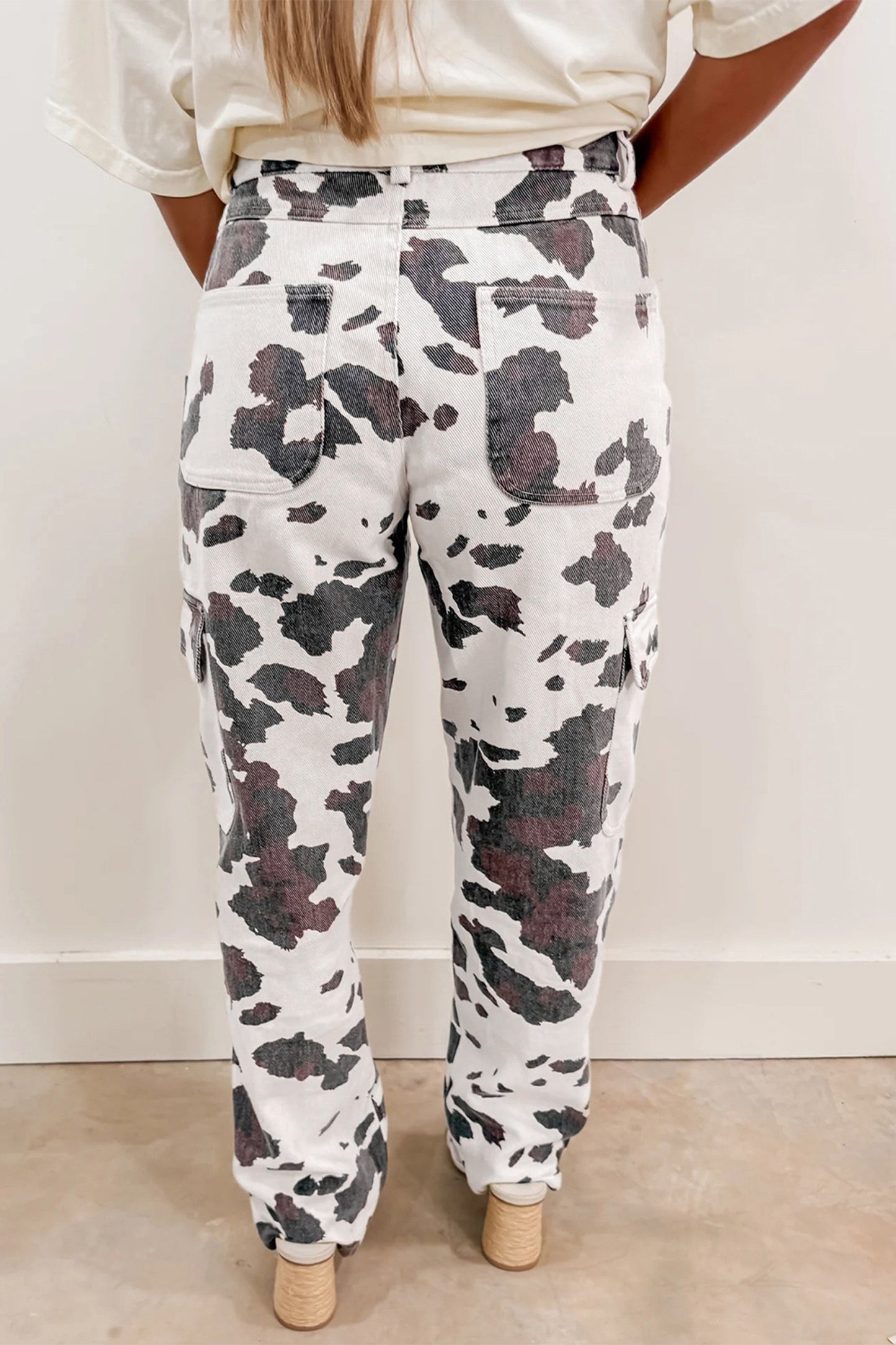 Wild Trail Cow Print Jeans - PRE ORDER