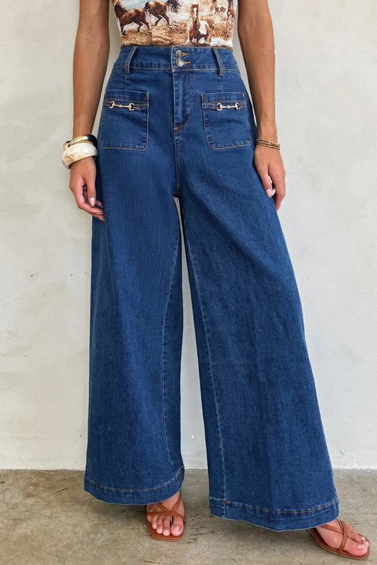 Wild West Wide Leg Jeans - PRE ORDER