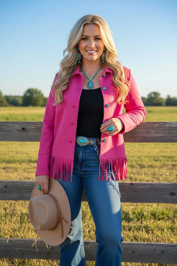 Fringe & Fabulous Suede Jacket