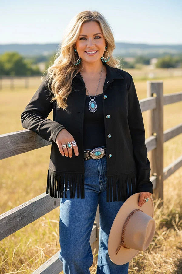 Fringe & Fabulous Suede Jacket