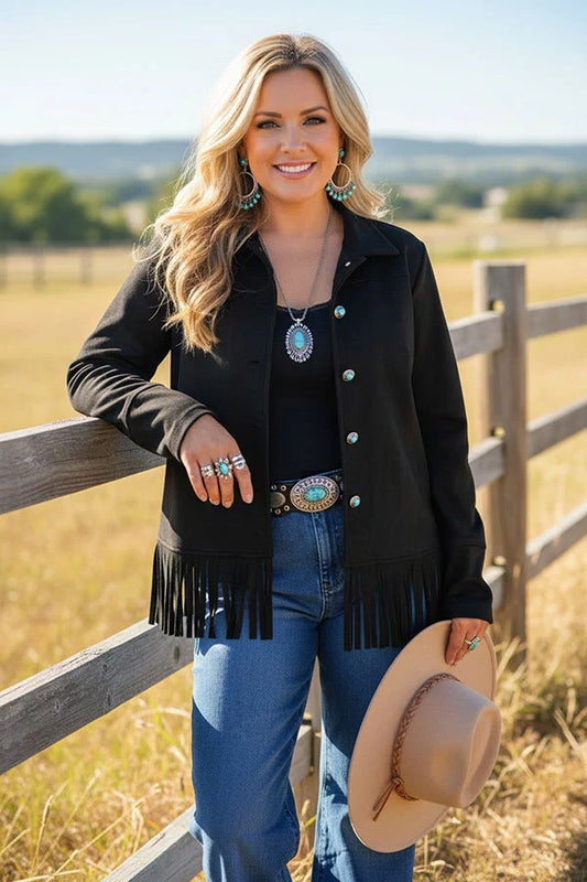 Fringe & Fabulous Suede Jacket