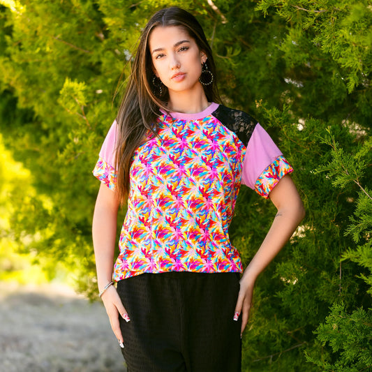 Color Me Bold Lace Top