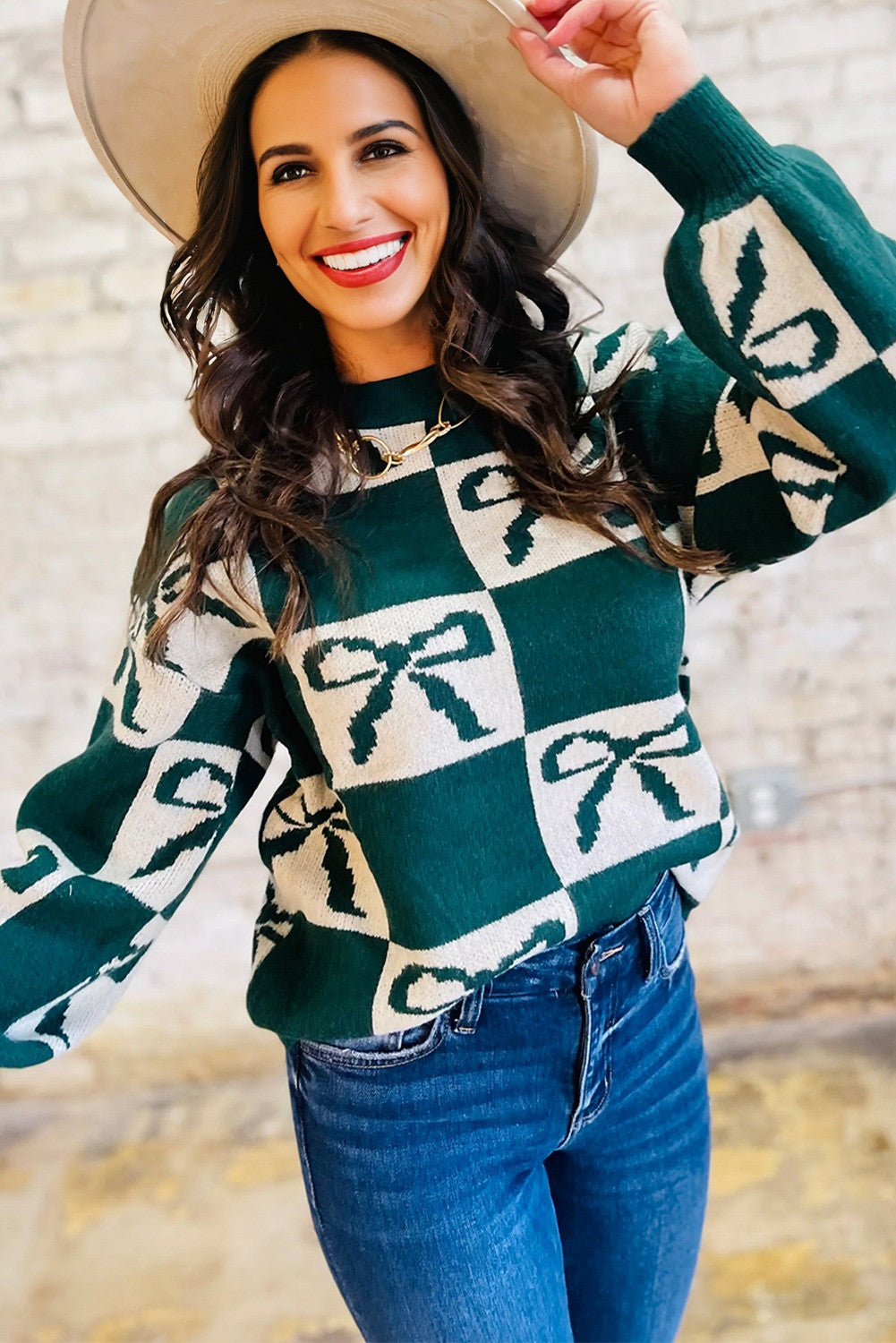 Bows & Holiday Cheer Sweater - PRE ORDER