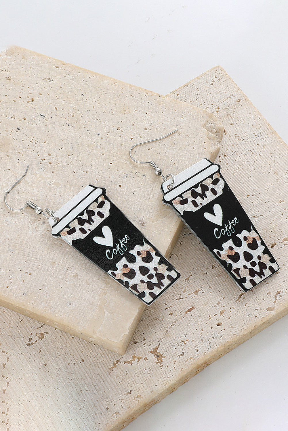 Cheetah Latte Earrings
