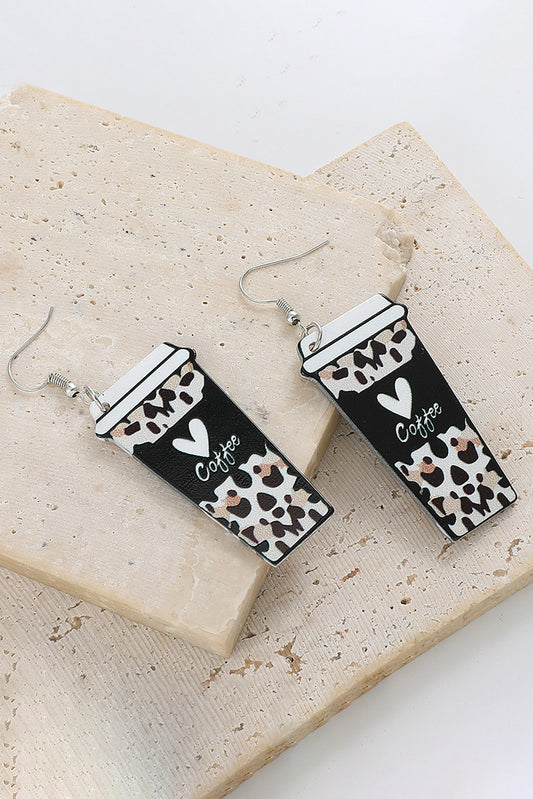 Cheetah Latte Earrings