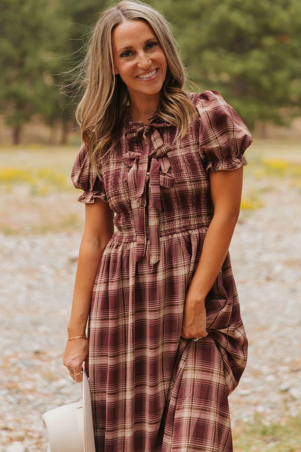 Southern Plaid Charm Dress - PRE ORDER