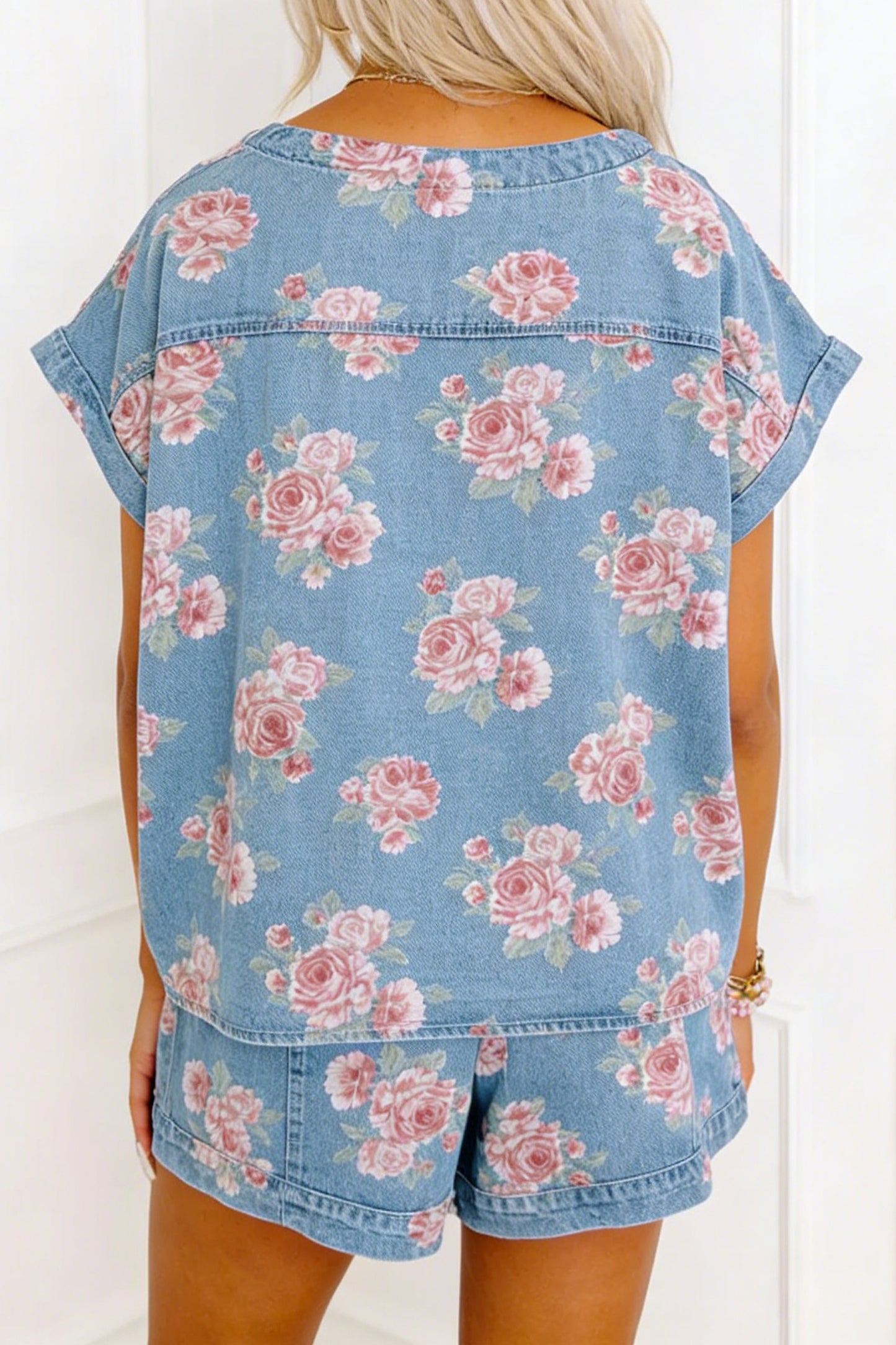 Rosalie Bloom Denim Set - PRE ORDER