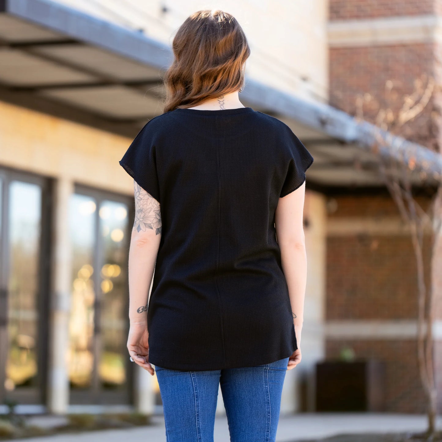 The Midnight Waffle Top