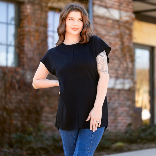 The Midnight Waffle Top