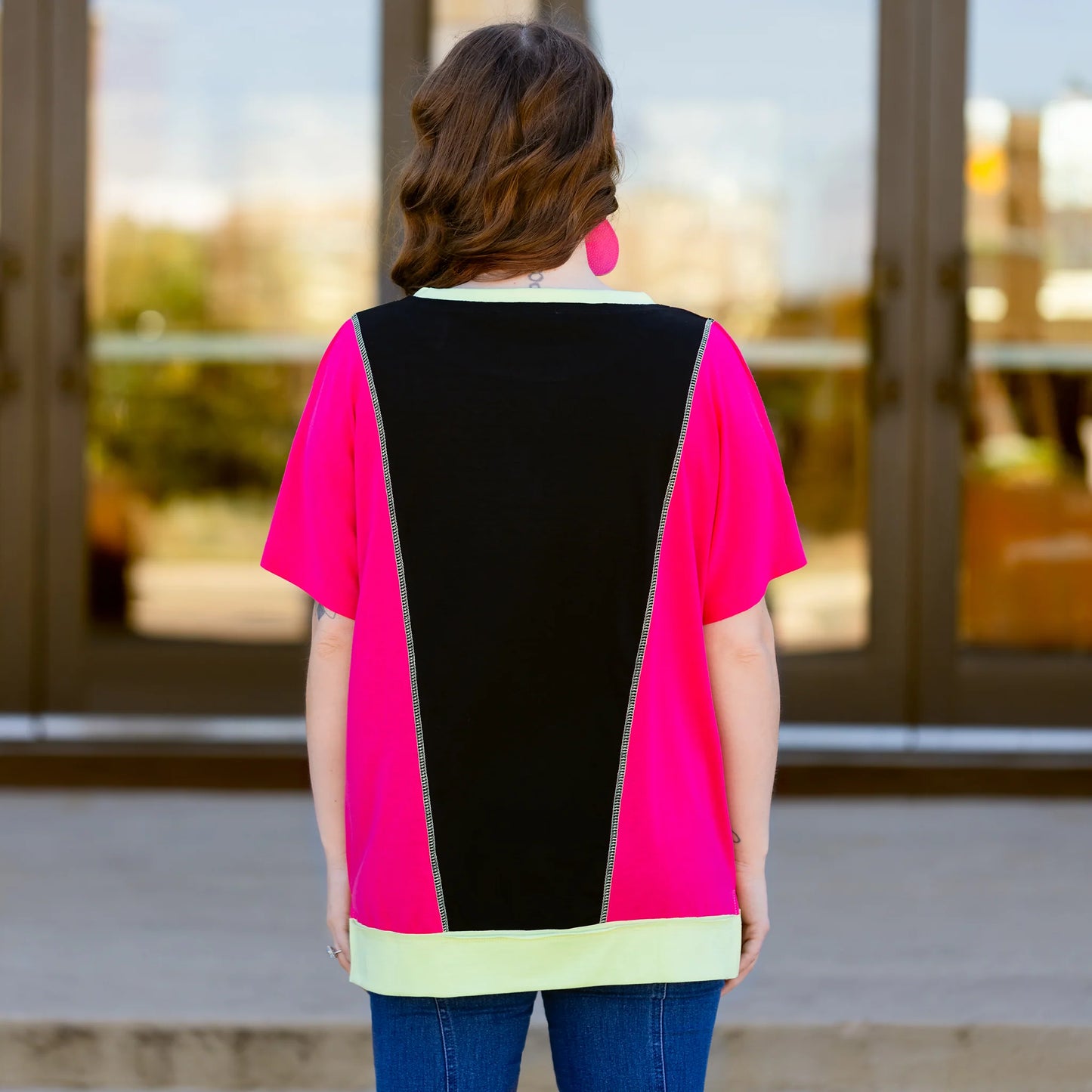 Pop & Play Color block Top