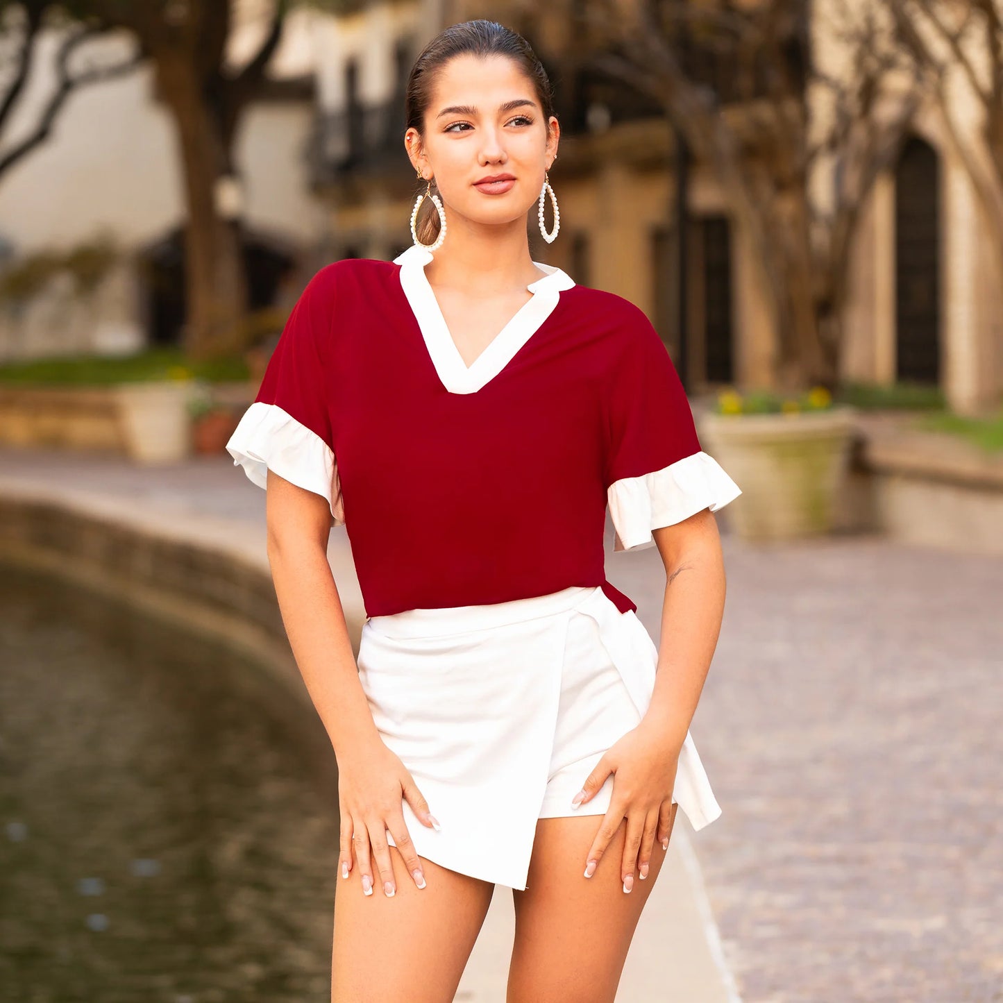 Sugar Pop Ruffle Top