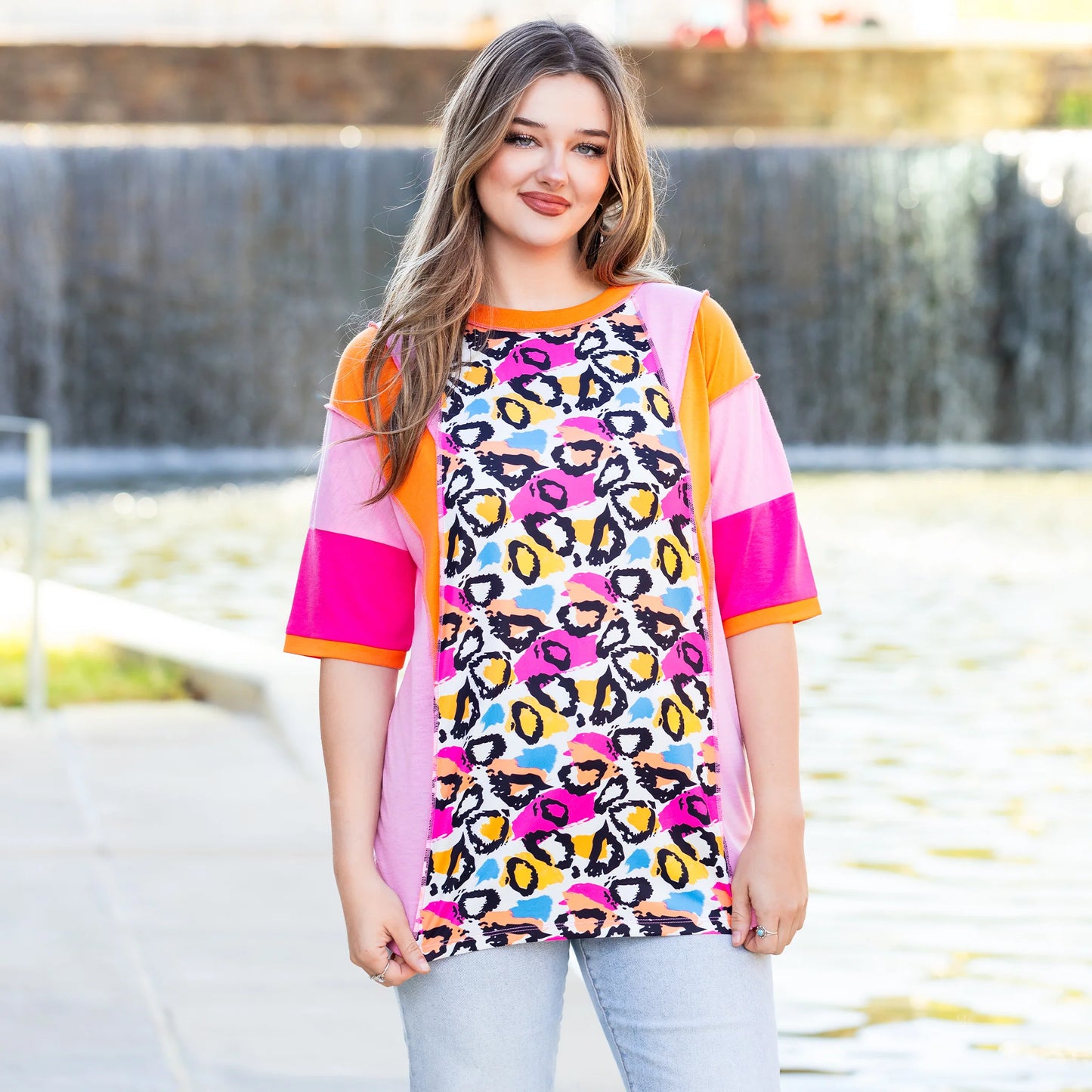 Wild Streak Colorblock top