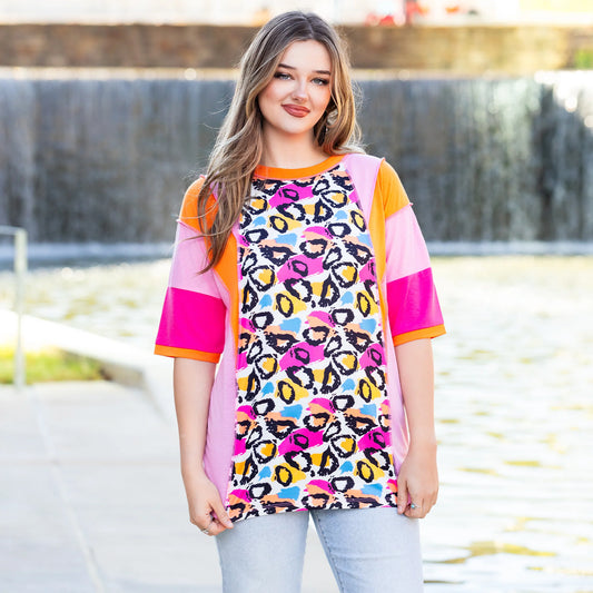 Wild Streak Colorblock top