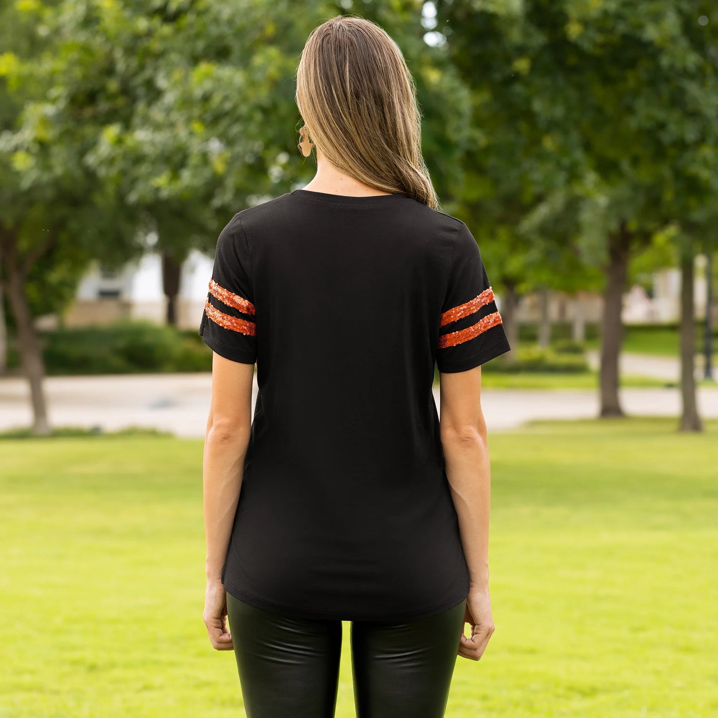 Sparkle Spooky Varsity Top