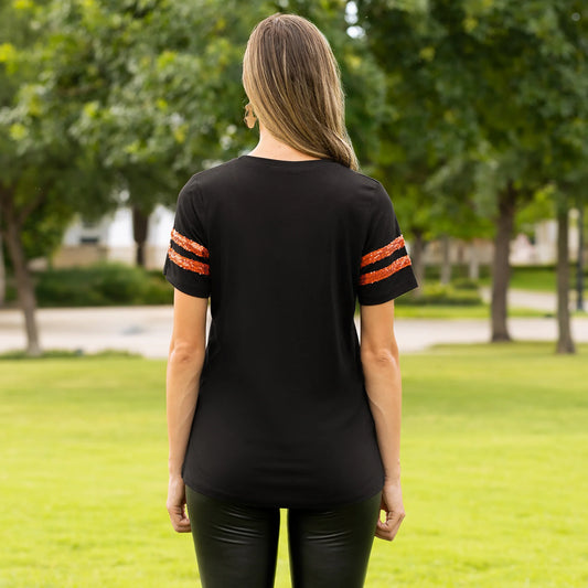 Sparkle Spooky Varsity Top