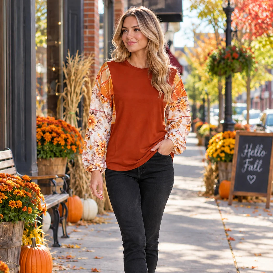 Autumn Bloom Top