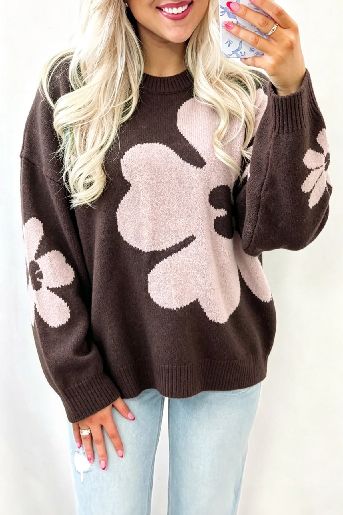 Chocolate Blossom Cozy Sweater - PRE ORDER
