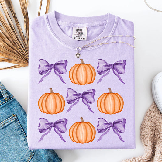 Pumpkins & Bows Tee - PRE ORDER