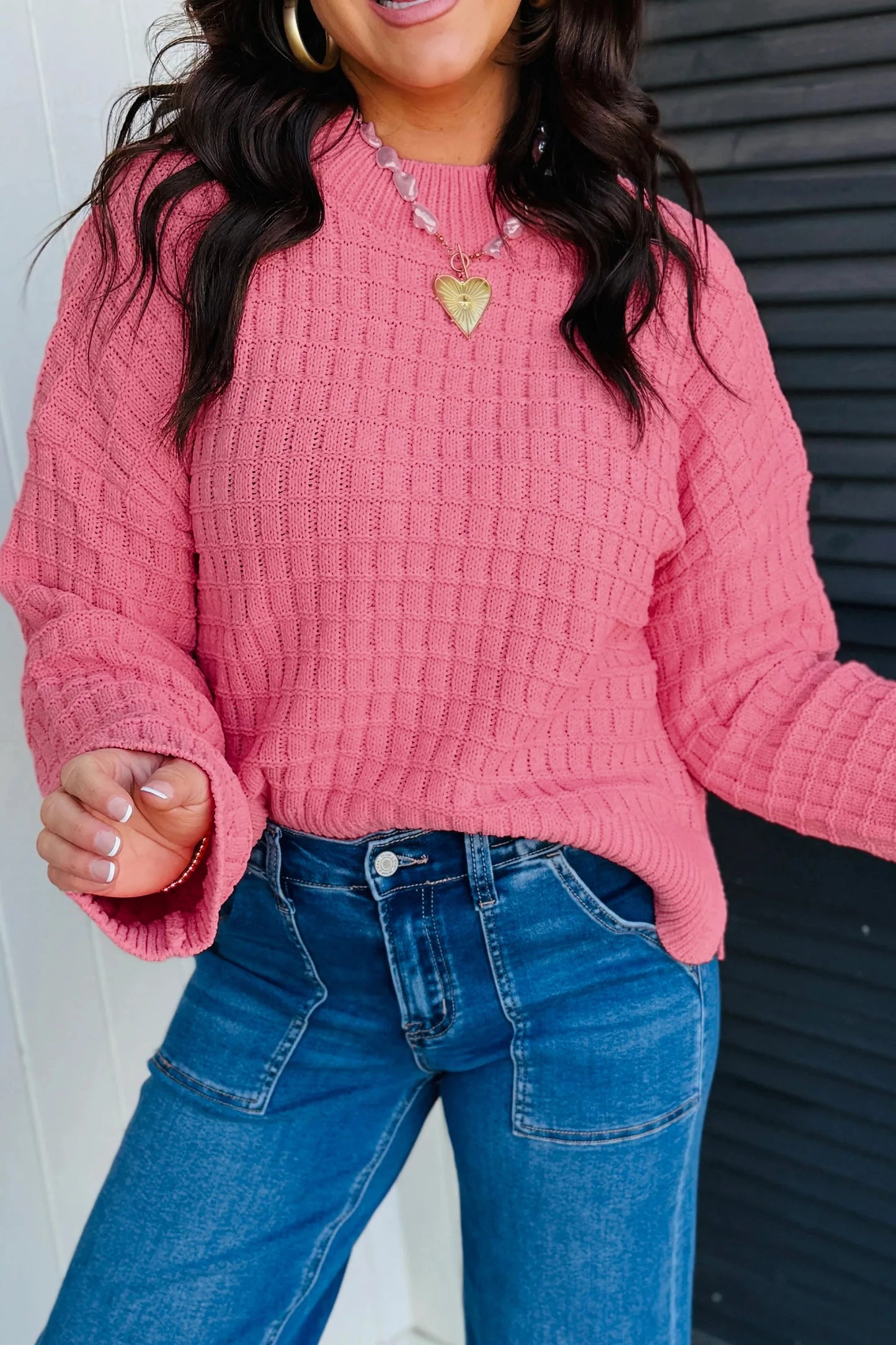 Pink Prairie Knit Sweater - PRE ORDER