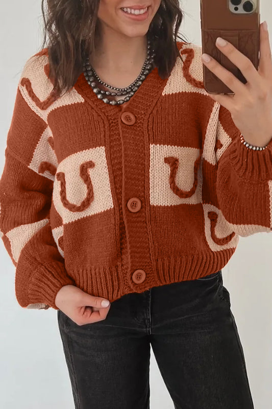 Horshoe Haven Plaid Cardigan - PRE ORDER